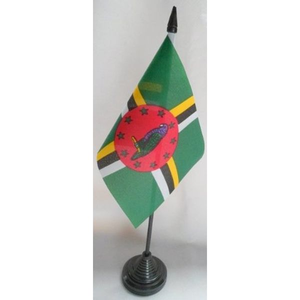Pack of 12-6" x 4" Table Flags-DOMINICA