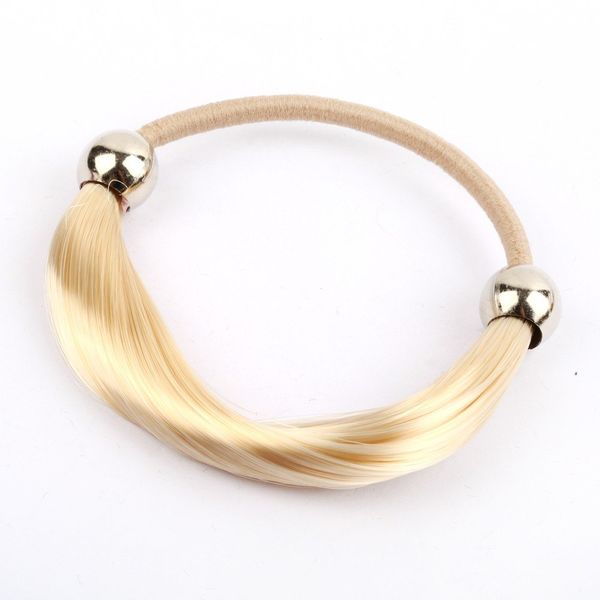 Hair Accessories Hair Scrunchie Hair Tie Synthetic Hair Blonde