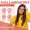 HallMemory - Ginkgo Biloba - Brain Supplements - Focus Factor - Vitamins - 60