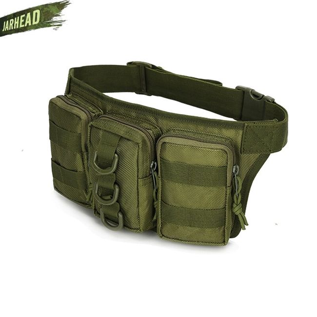 Waterproof Nylon Men Fanny Pack Tactical Hiking Outdoor Camping Waist Bag 