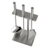 Hansa Premium Fireplace Tool Set(3 Parts)Square Hanger,Fire Tools Stainless Stee