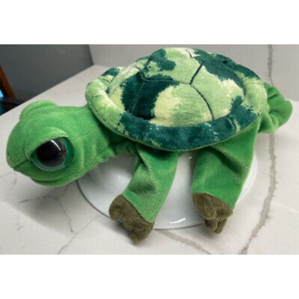 Caltoy Green Turtle Hand Puppet Plush Stuffed Animal Toy Play 10"  NEW