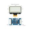 Waveshare 1.51inch Transparent OLED Display Module I2C SPI Embedded Driver SSD1309 Chip 128×64 Pixels Light Blue Color Display OLED for Raspberry Pi/Arduino/STM32, Full Viewing Angle