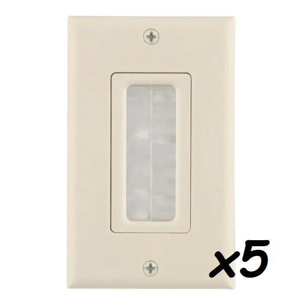 Commercial Electric Single Brush Plate Light Almond (5-Pack)
