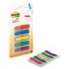 Post-it Flags Arrow 1/2"" Flags, Blue/Green/Purple/Red/Yellow, 20/Color, 100/Pack