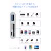 2025 Version 4 in 1 Card Reader, Card Reader, 4 in 1 SD Card Reader, Memory Card Reader, Hi-Fi Charging, Data Transfer, Type C, Photo, Video, USB-C OTG Function, No Settings Required, Converting