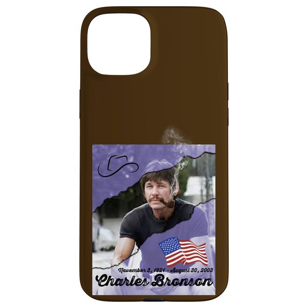 Hülle für iPhone 15 Plus Charles Bronson_002_Back Printed