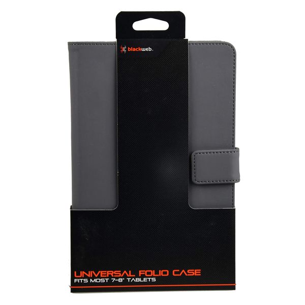 Blackweb Gray Universal Folio case for 7 to 8 inch Tablets
