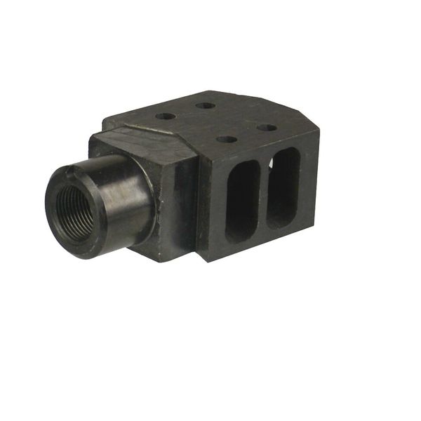Competition Tanker Muzzle Brake 14x1 Left Hand Thread All Steel Black