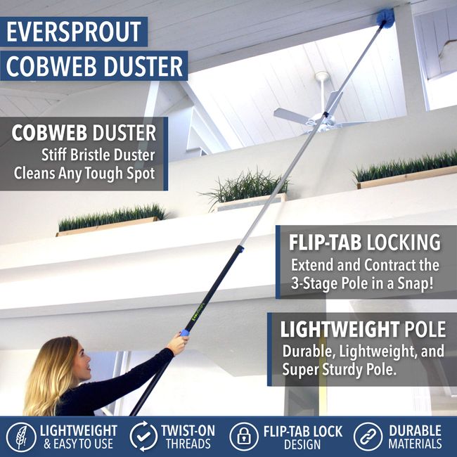  EVERSPROUT 7-to-20 Foot Swivel Squeegee & Microfiber