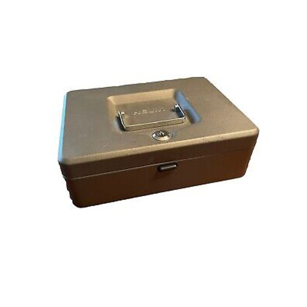 HELIX Heavy Duty Keyed Lockbox  Safe Cash Box 2 Keys