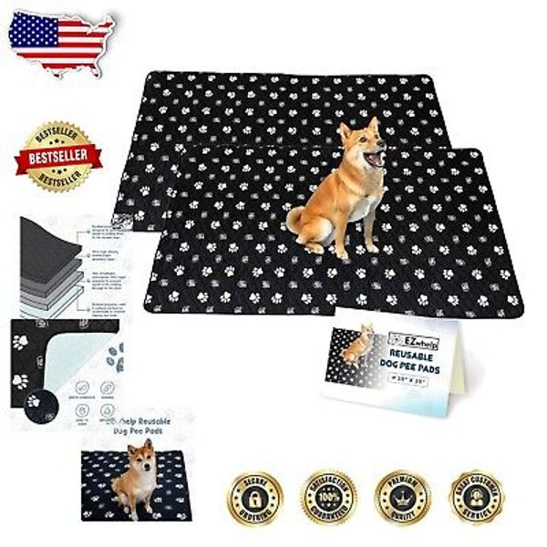 Washable 39x39 Inch Dog Pee Pads - Reusable Waterproof Pet Training Mats