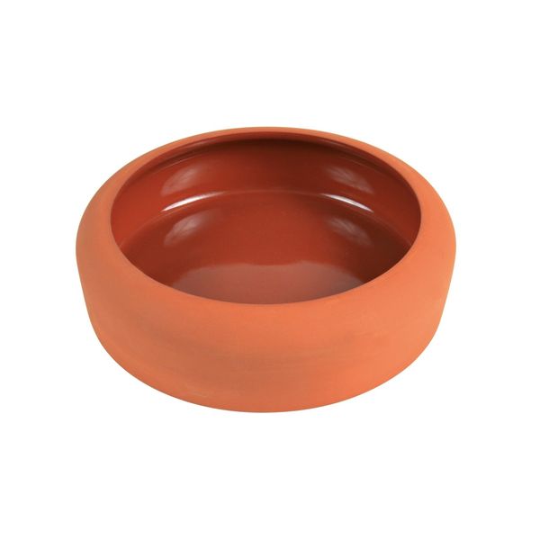 Trixie Ceramic Bowl with Rounded Rim, 500 ml, Terracotta