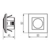 Infrared PIR Motion Movement Sensor Adjustable Light Alarm Switch On Off Security Indoor Interior Wall Surface Recessed Mounted 9M Range