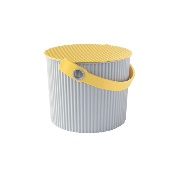 Yawata Kasei 236436 Buckets with Lid, Yellow, Mini 1.6 gal (4 L) Way-be Flaychair Bucket