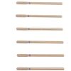MZCMSL Cylinder Cuticle Drill Bits Set, 6pcs Round Top Russian Manicure Bits, 3/32 Shank efile Bit (Medium)
