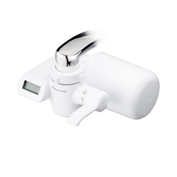 Panasonic TK-CJ24-W Faucet Direct Connection Water Purifier, Compatible with PFOS/PFOA Removal, LCD Display Type, White