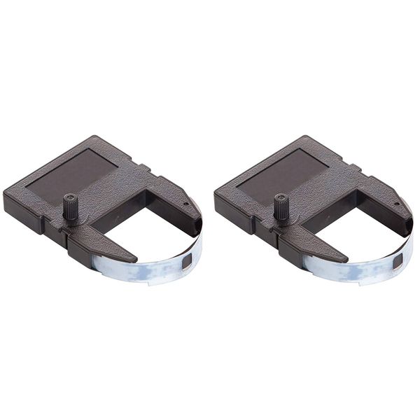 (2 Pack) Ribbon Cartridge for Pyramid 3500, 3700, 4000 Time Clocks, Black Ink, 4000R Compatible Replacement