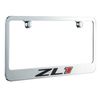 ZL1 one Logo Chromed License Frame, Officially Licensed.