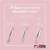 Rubis Hole Pattern Stainless Steel Pointed Tweezers for Precise Eyebrows and Hair Removal, The Elegance Collection,1K011 9.5, Made in Switzerland