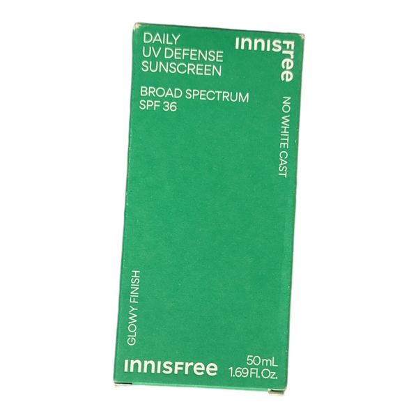 Innisfree Daily UV Defense Mineral Sunscreen SPF 36 - Glowy Finish, 50ml (1.69oz