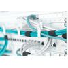 DIGITUS Cable Patch Panel - 1U - 5 Guides 44 x 60 mm - 19 "Network Cabinet - Patch Cable - Gray