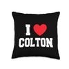 I Love Colton Throw Pillow