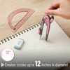 Mr. Pen- Compass and Protractor Set, Rogue Pink, Compass Geometry Tool, Protractor and Compass Set, Compass Drawing Tool, Drawing Compass, Geometry Compass, Math Compass for Geometry