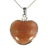 CrystalAge Moonstone Two Stone Heart Pendant