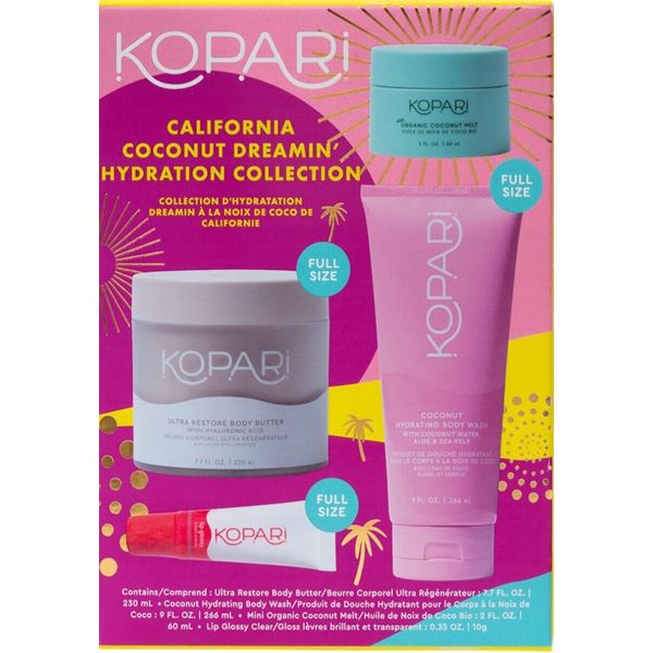 Kopari Limited California Coconut Dreamin Hydration Collection Vegan New
