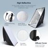 Skytex Softbox Lighting Kit(2Pack), 20x28in Soft Box | 85W 2700-6400K E27 LED...