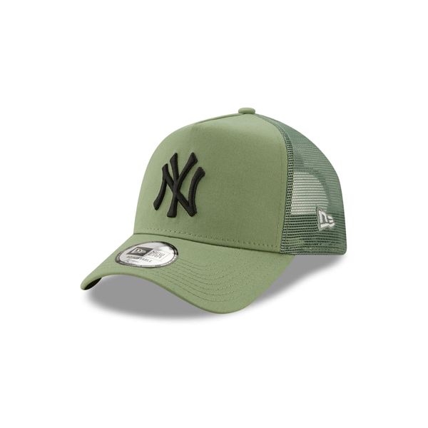 New Era New York Yankees League Essential Jade A-Frame Adjustable Trucker Cap - One-Size