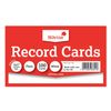 Silvine 5x3 White Record Cards - Plain, 100 Cards Per Pack. Ref 753 (127 x 76mm)