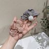 EZ PEACH Hair Ornament, Clear Beads, Flower, Glitter, Hair Clip, Hair Accessory, Women's, Wedding, Party, Entrance Ceremony, Invitation, Graduation Ceremony, Kimono, Coming-of-age Ceremony, Furisode, Yukata (Gray)
