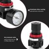 Haofy G1/4 Pneumatic Regulator Adjustable Air Pressure Compressor Control Valve Gauge with Bracket