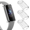 Wanme Screen Protector compatible with Fitbit Luxe, HD Clear TPU All-Around Coverage Protective Case, Scratch-proof Anti-collision Screen Protector compatible with Fitbit Luxe(Pack B)
