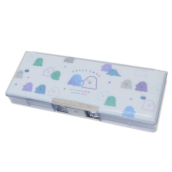 Double Sided Soft Pencil Case B Transparent Ghost