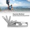 VOBOR Outdoor Multitool - Keychain Multitool 12 in 1 Folding Multi Tool Stainless Steel Outdoor Screwdriver Bit