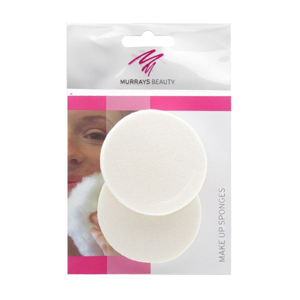 Murrays Manicure Circular Makeup Sponge, 6/5 cm, Pack of 2