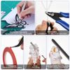 HOTUT 23 Pcs Modeler Basic Tools Craft Set, Hobby Building Tools Kit, Gundam Model Tools Kit, Modeler Basic Miniature Handmade Craft Tools Set for Professional Model Assemble Building and Fixing