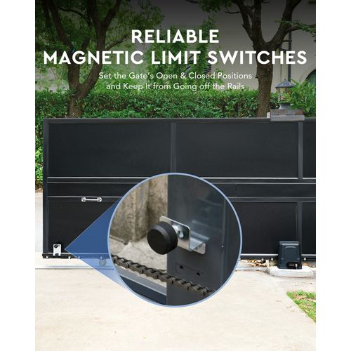 2pc Round Gate Magnet Set Gate Opener Accessories for Sliding Gate Opener