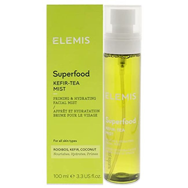 ELEMIS Superfood Kefir Tea Mist; Priming, Toning, and Setting Facial Spray, 3.3 Fl Oz