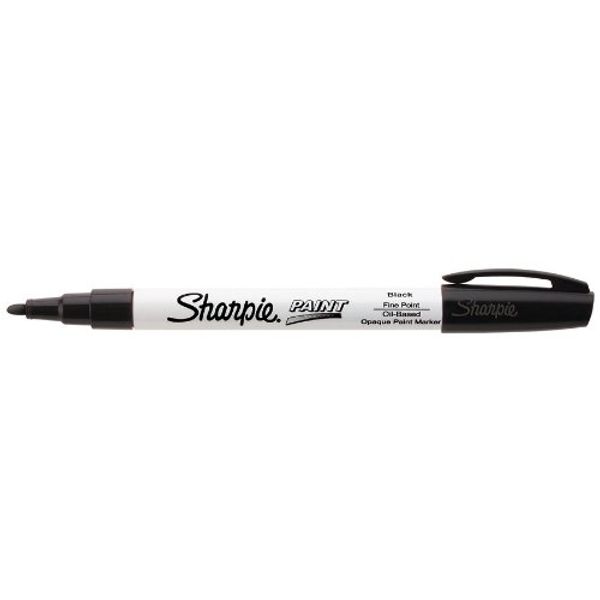 Sharpie Oil-Based Fine Point Paint Markers, 12 Black Markers (37301)