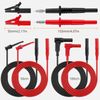 Neoteck Test Leads 8 Pieces Multimeter Accessory Set with Extension Cable Test Probes Crocodile Clips Mini Hook