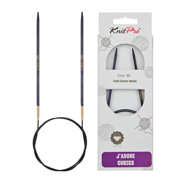 KnitPro J’Adore Cubics Fixed Circular Needles 24" 60cm | 3.75mm