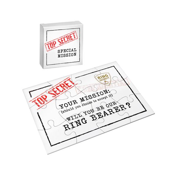 Ring Bearer Gift - Will You Be Our Ring Bearer Puzzle