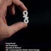S4U Gutter Hooks, 120 White Plastic Hooks for Indoor and Outdoor Use, LED String Light Accessory