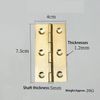 2 Pcs 3" Door Hinges Brass Folding Hinges for Gate Window Closet Drawer Boxes