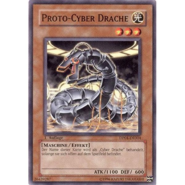 DP04-DE004 Proto-Cyber Drache 1. Auflage + Free Original Gwindi Card-Sleeve