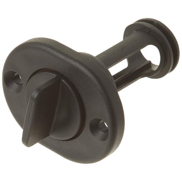 T-H Marine DP-1-DP Self-Retaining Boat Transom Drain Plug - Black